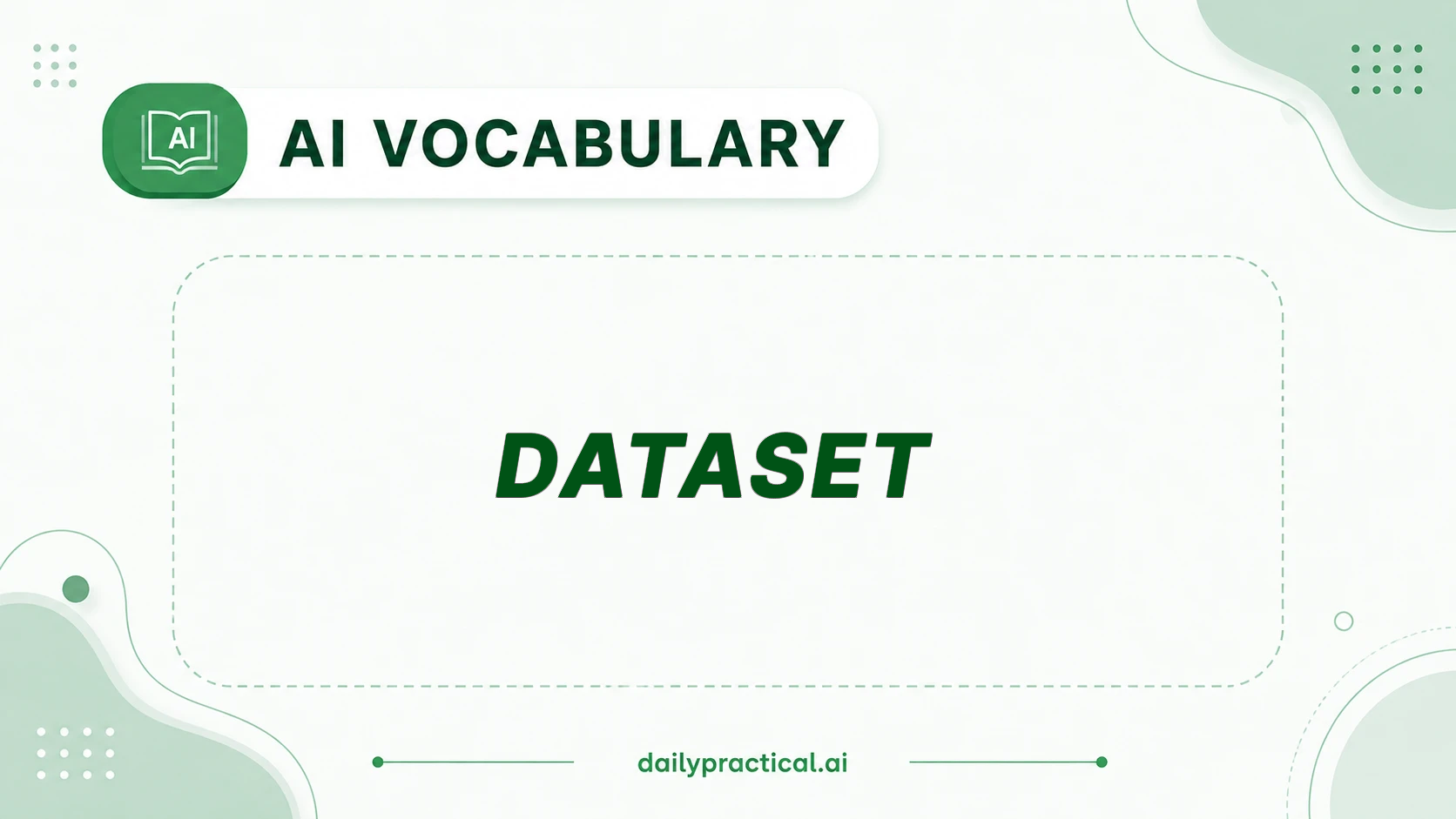 AI vocabulary - Dataset