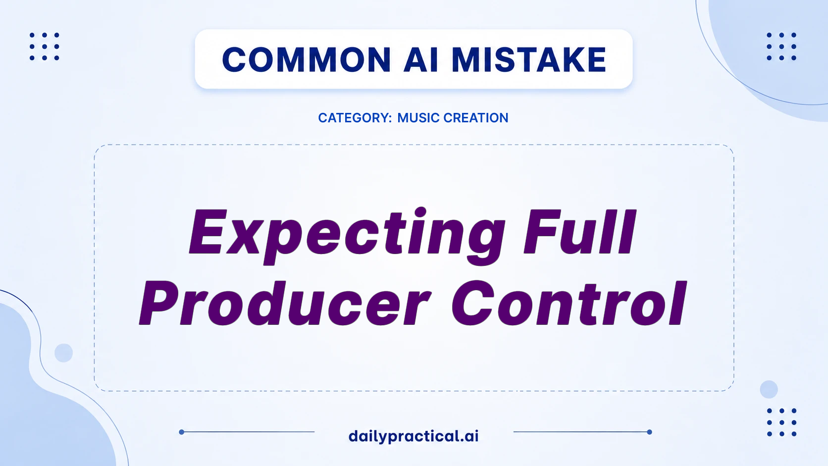 Stop Expecting Full Producer Control in AI Music Tools