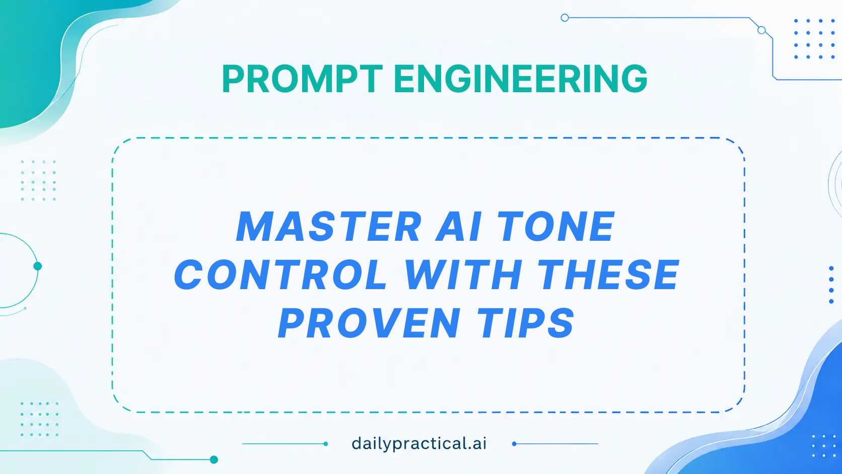 How to Control the Tone of AI Responses. Day #6