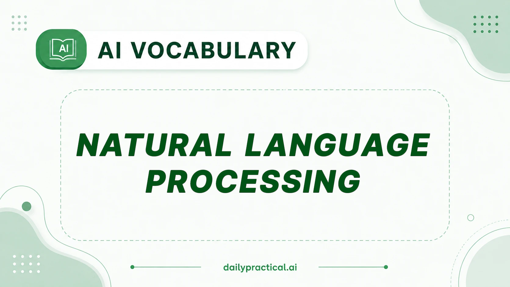 AI vocabulary - Natural Language Processing