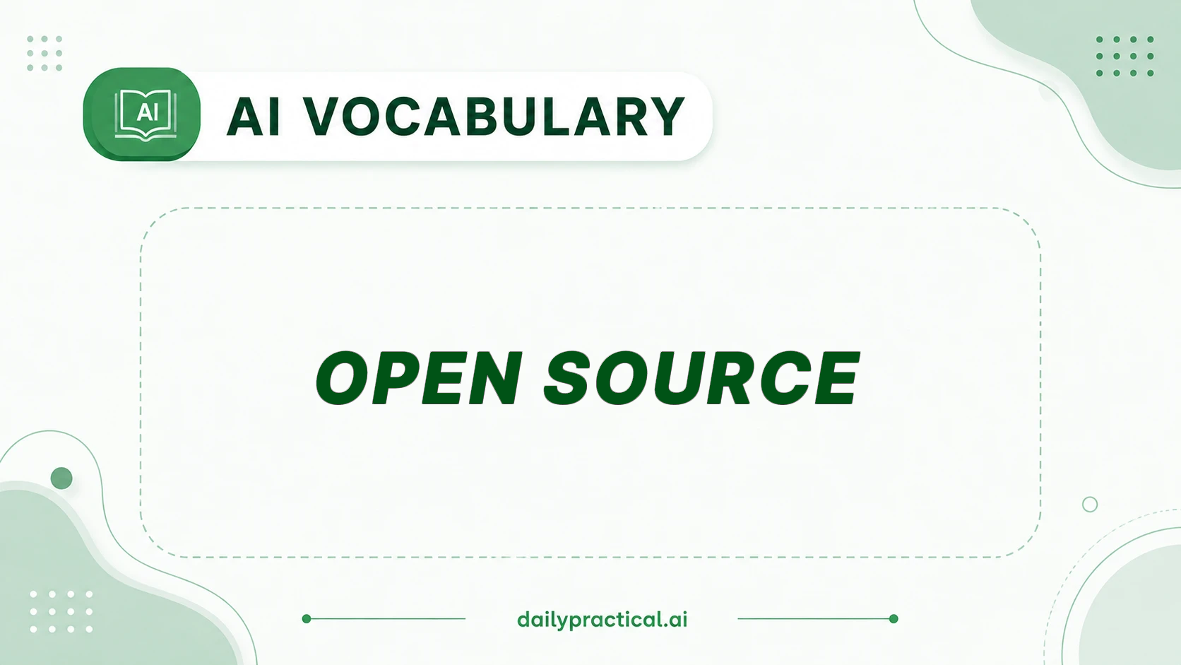 AI vocabulary - Open Source