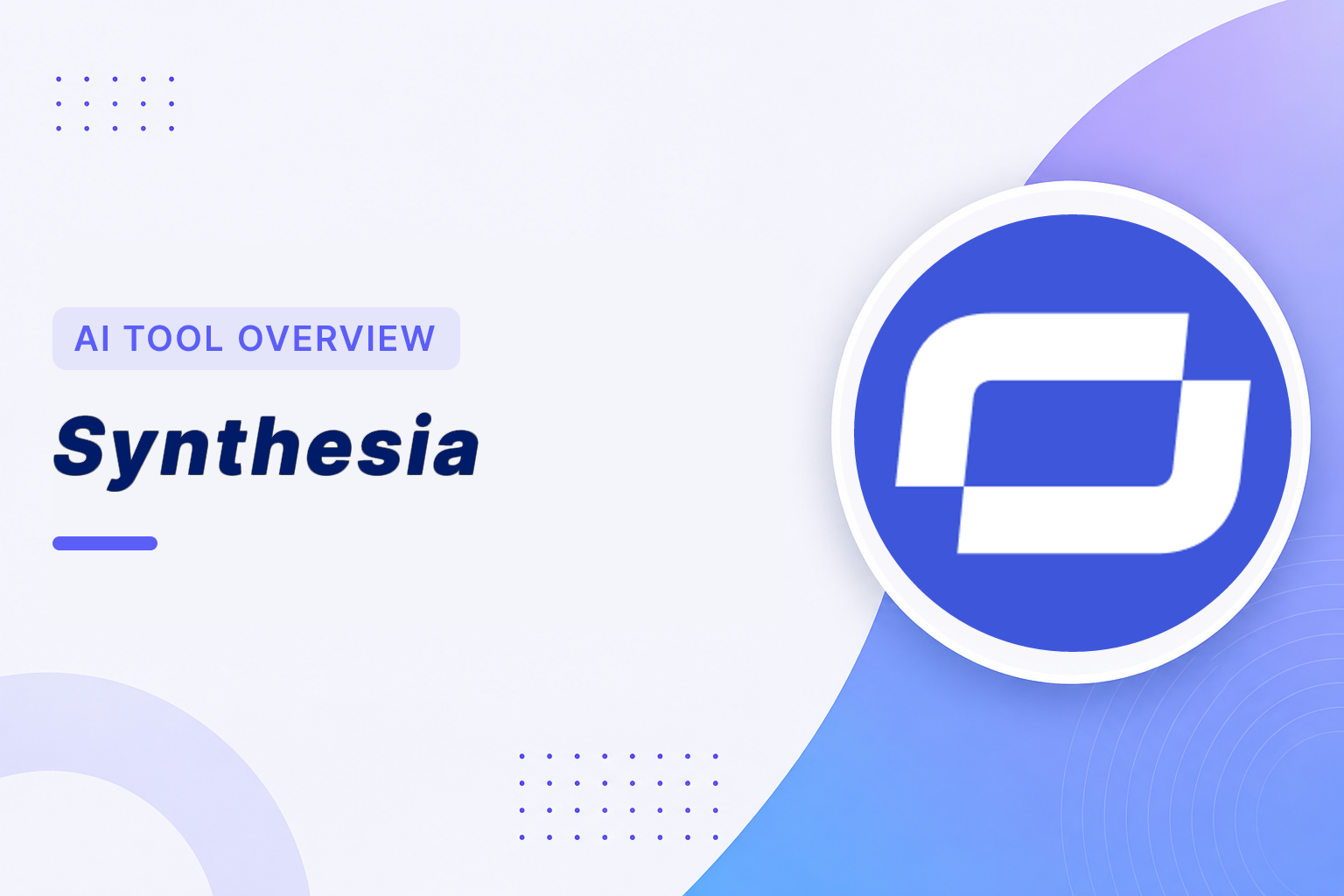 Synthesia Overview. AI video creation from text and avatars