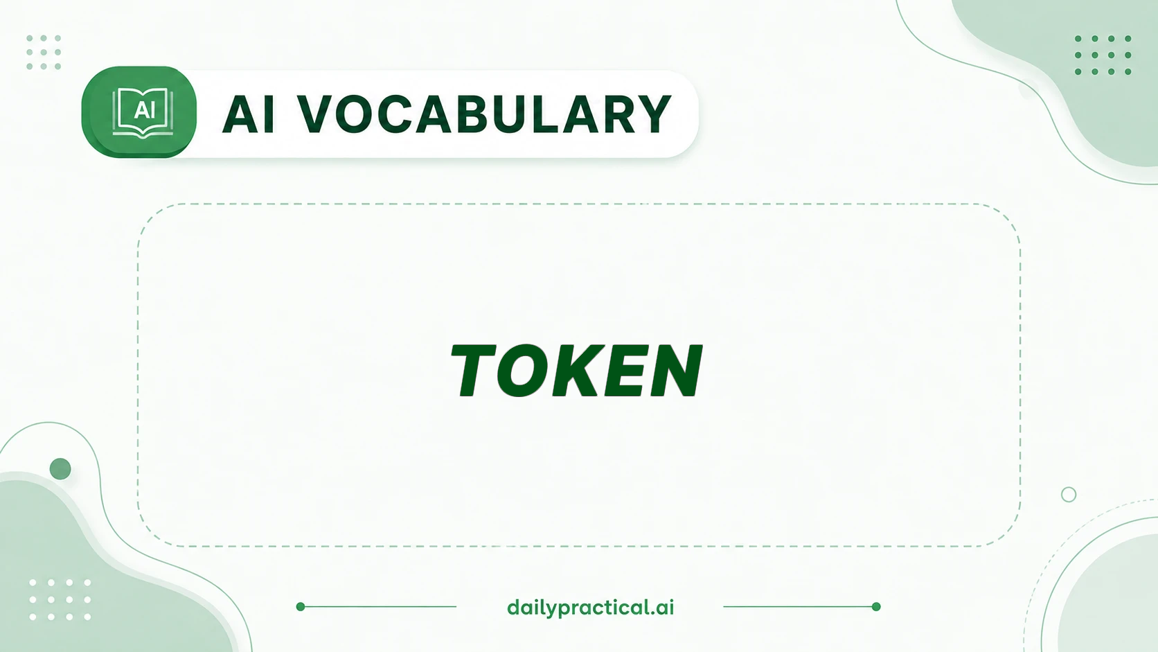 AI vocabulary - Token