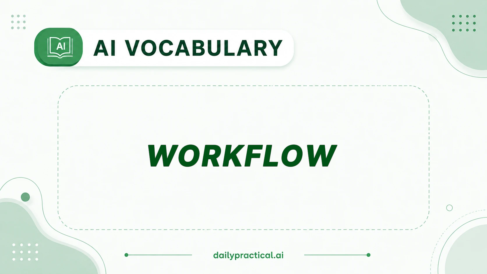 AI vocabulary - Workflow